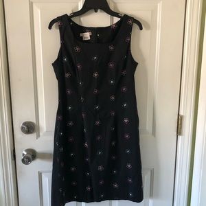 Laura Ashley Black with Colorful Flowers